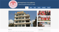 Desktop Screenshot of bhimeshworacademy.com